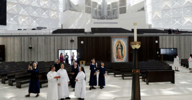 Nuns get a look at the newly finished 'Christ Cathedral,' once known as "The Crystal Cathedral"